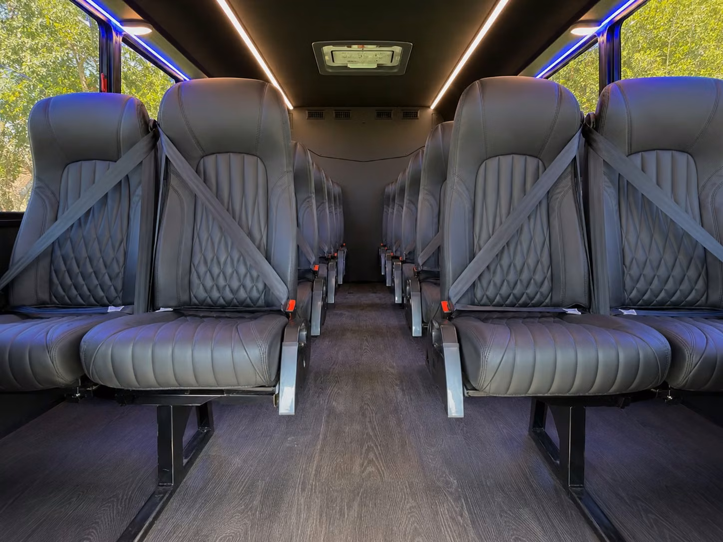 20 passenger minibus interior